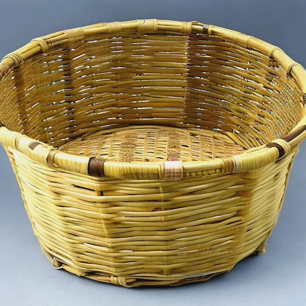 basket made from bamboo wood