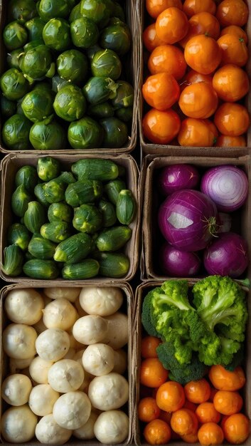 a basket of vegetables including onions kale onions and cucumbers