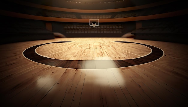 Basketball arena Creative illustration Ai Generate