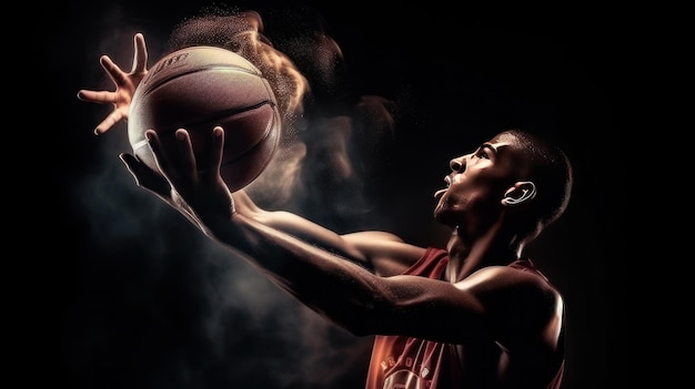 Basketball background Illustration AI GenerativexA