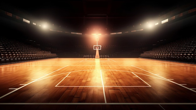 Basketball background Illustration AI GenerativexA