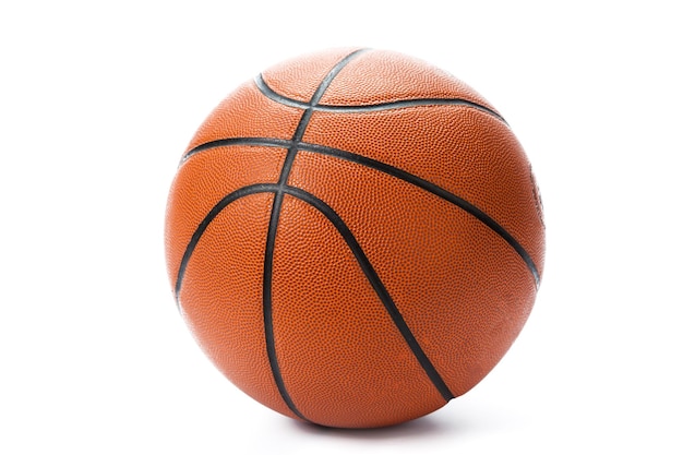 Basketball ball over white background