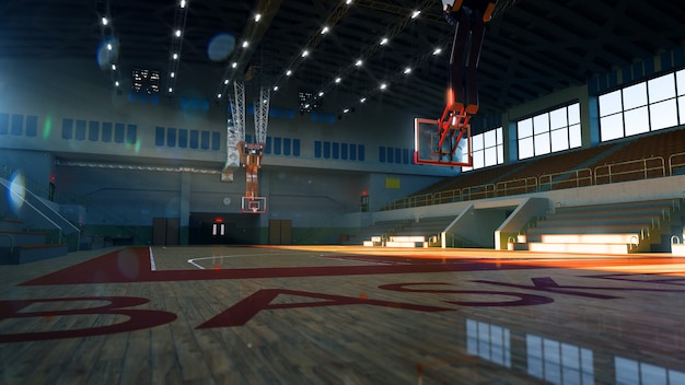 Basketball court. Sport arena. 