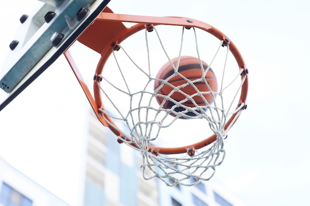 Basketball Hoop Close Up