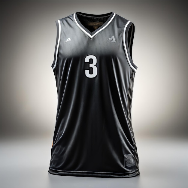 Basketball jerseys mockup isolated on white background generative ai