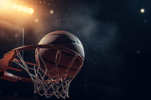 Basketball play banner Generate Ai