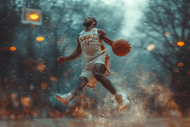 Photo basketball player in action