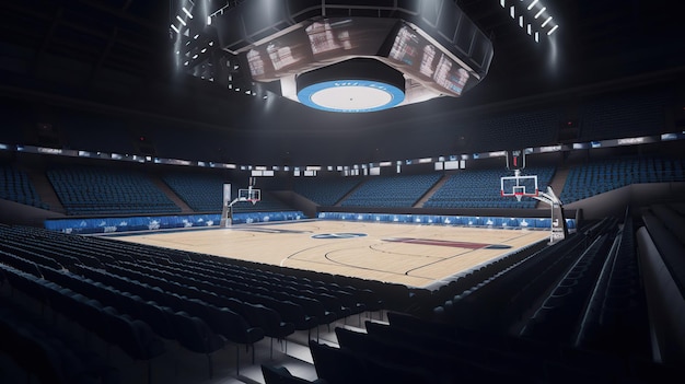 Basketball stadium arena