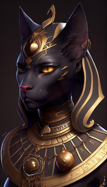 Bastet half woman half car goddess