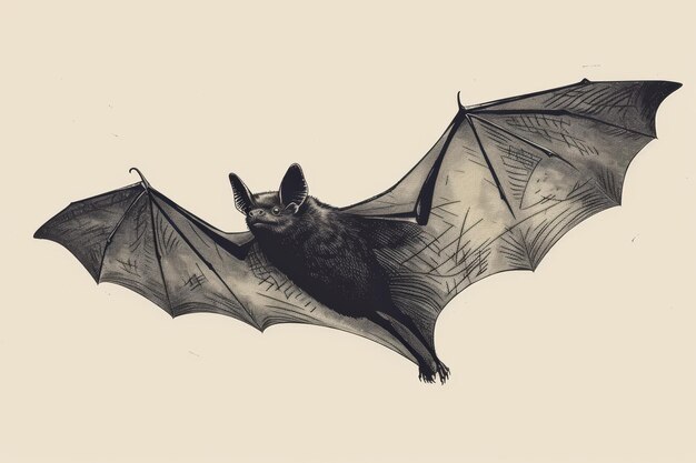 Photo bat flying bat illustration ar 32 job id caa85b23a2034b1fb10d856b35c8d27c