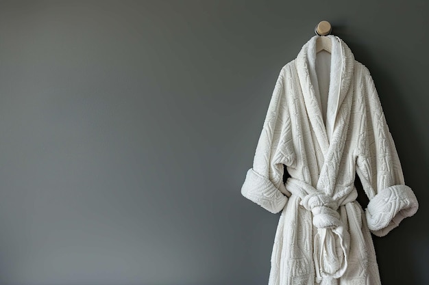 Photo bathrobe with space for text