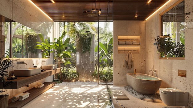 a bathroom interior