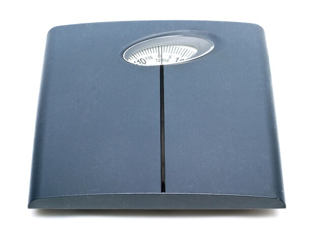 Photo bathroom scale isolated