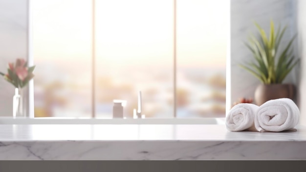 bathroom with bathtub and minimalistic interior in the background