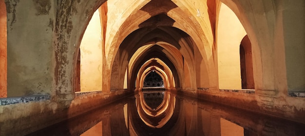 The baths of Dona Maria de Padilla, Alcazar of Seville, Andalusia, Spain