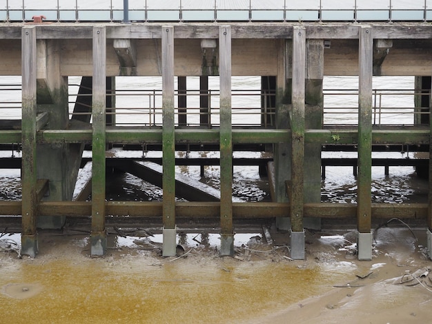 Battersea Power Station pier in London