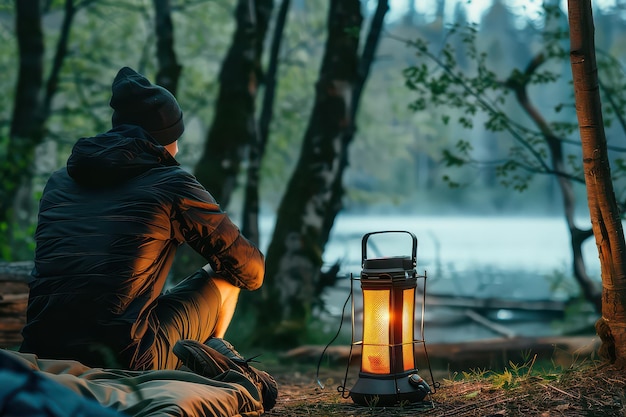 Battery Powered Camping Lantern Option