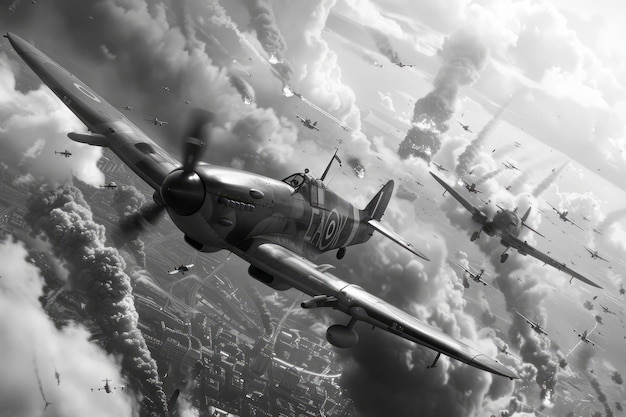 The Battle of Britain Aerial Combat in WWII