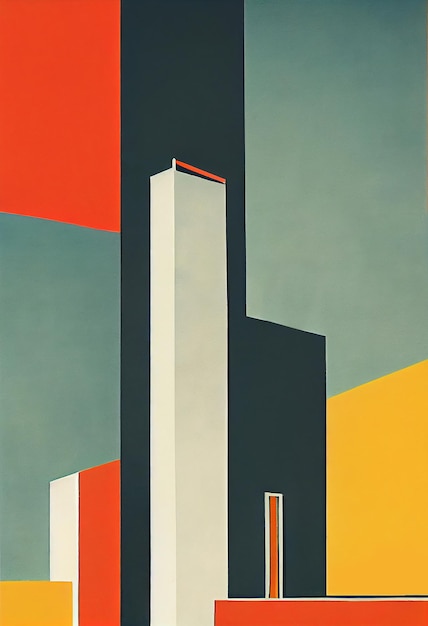 Bauhaus Vintage Poster for Art Print and Wall Art