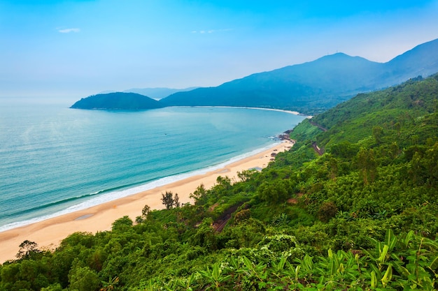 Bay beach near Hai Van pass