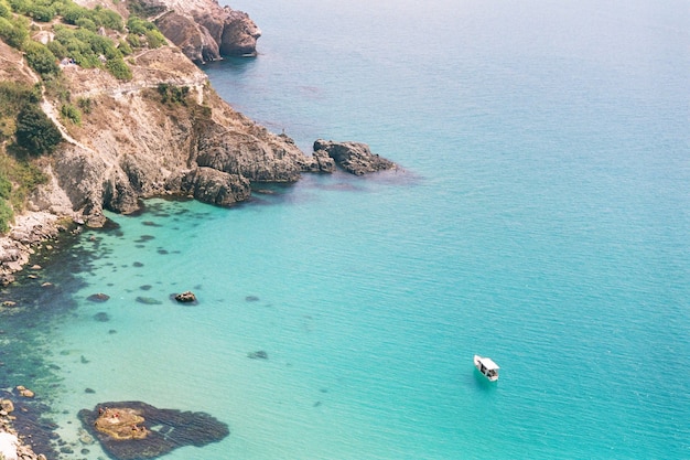 Bay on the Black Sea coast in summer