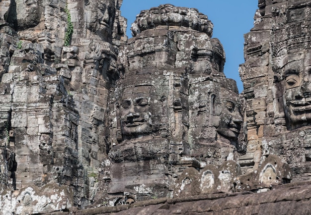 Bayon temple in Ankor Wat Cambodia