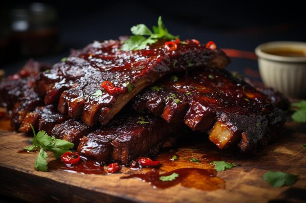 BBQ Beef Ribs Glaze best BBQ image photography