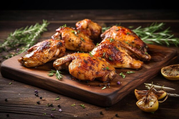 BBQ Chicken with Garlic Herb Marinade