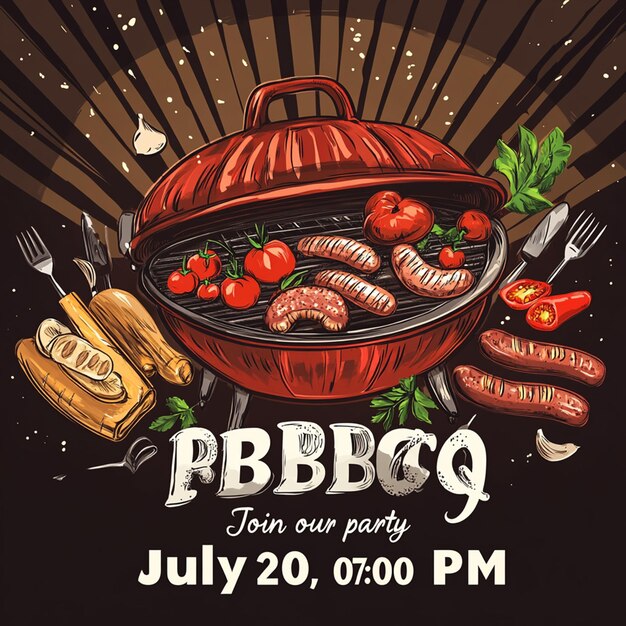 BBQ Party Poster