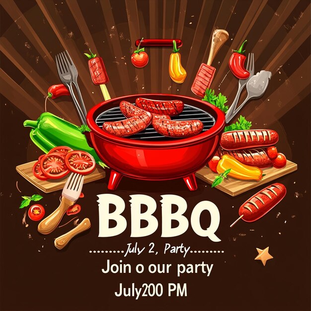 BBQ Party Poster