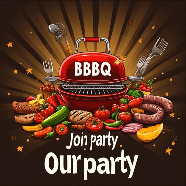 BBQ Party Poster