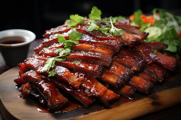 BBQ Pork Belly Slices best BBQ image photography