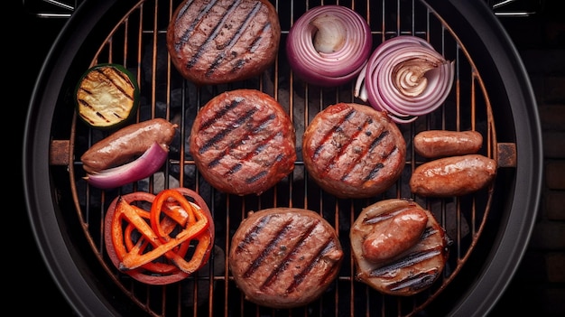 Bbq on propane gas grill delicious steaks