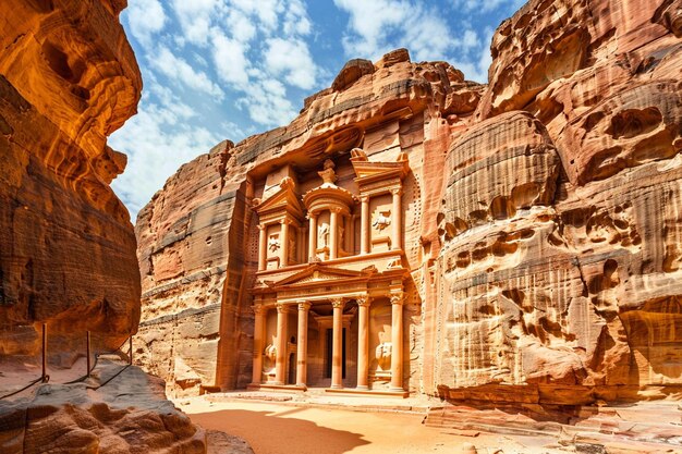 Be transported to another era in Petra where rose generative ai