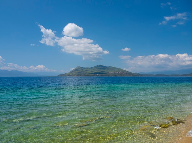 Beach on the Aegean Sea in Greece