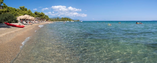 Beach on the Aegean Sea in Greece