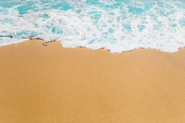 Beach background with waves