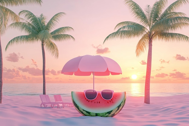 a beach bag sunglasses and a bag are on a pink background