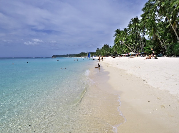 The beach on Boracay island, Philippines