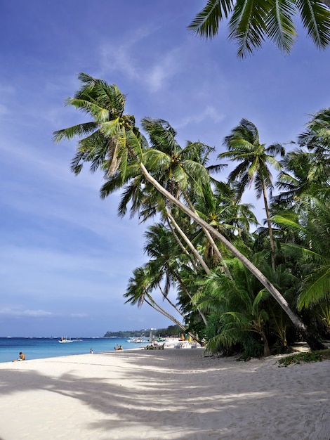 beach on Boracay island in Philippines