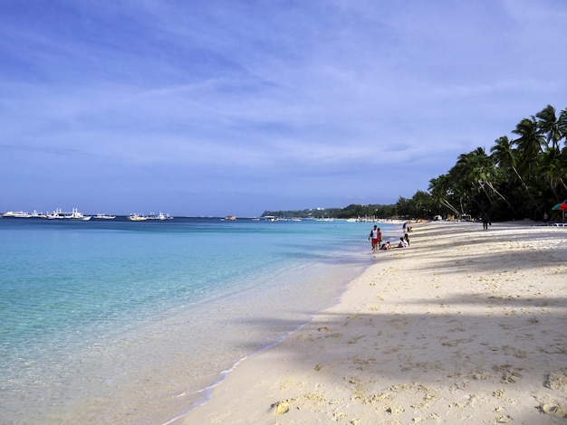 The beach on Boracay island, Philippines