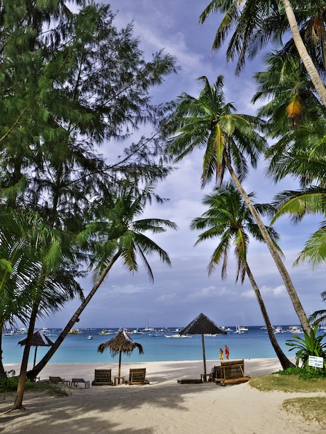 The beach on Boracay island, Philippines