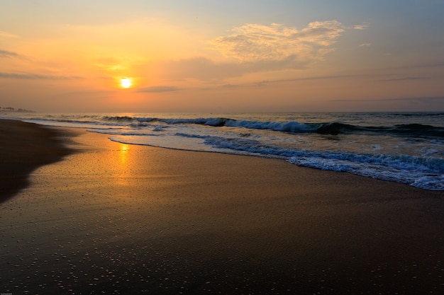 Beach in Cape Coast, Ghana. In the morning