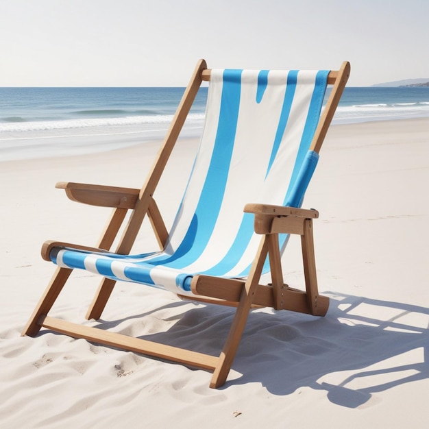 a beach chair that has the word quot on it