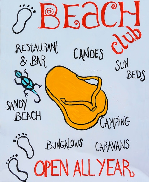 Beach clup poster