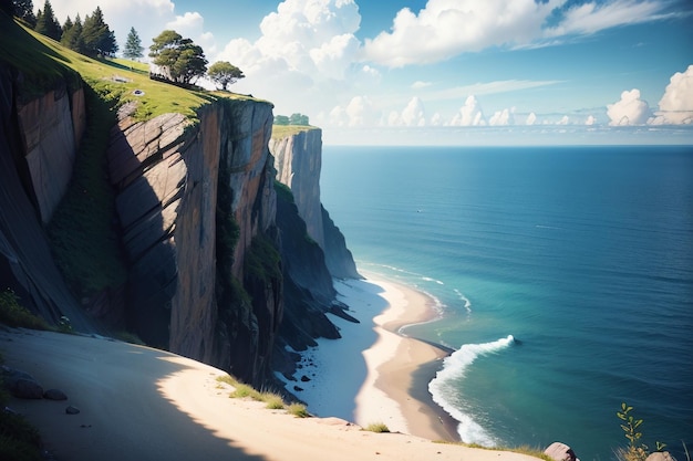 A beach on the coast of portugal