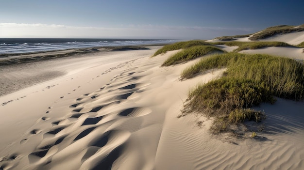 The beach at the dunes at the beach