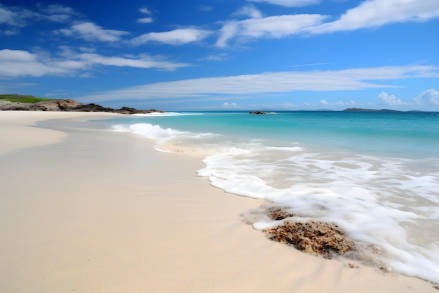 The beach at the head of the island