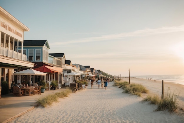 Photo beach house with beach access