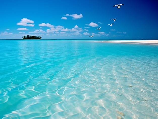 Beach landscape with sand